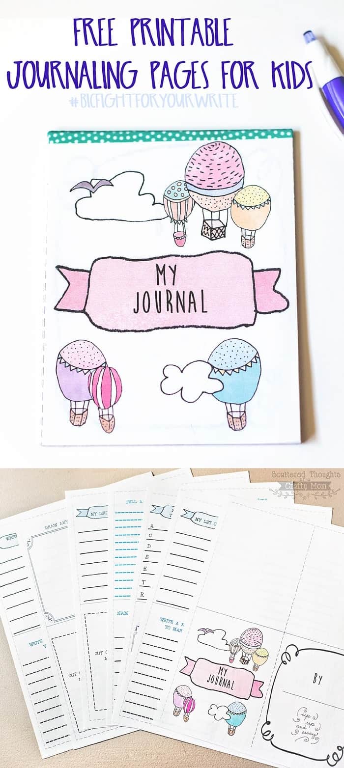 Make a Journaling Notebook for Kids with these Free Printable ...