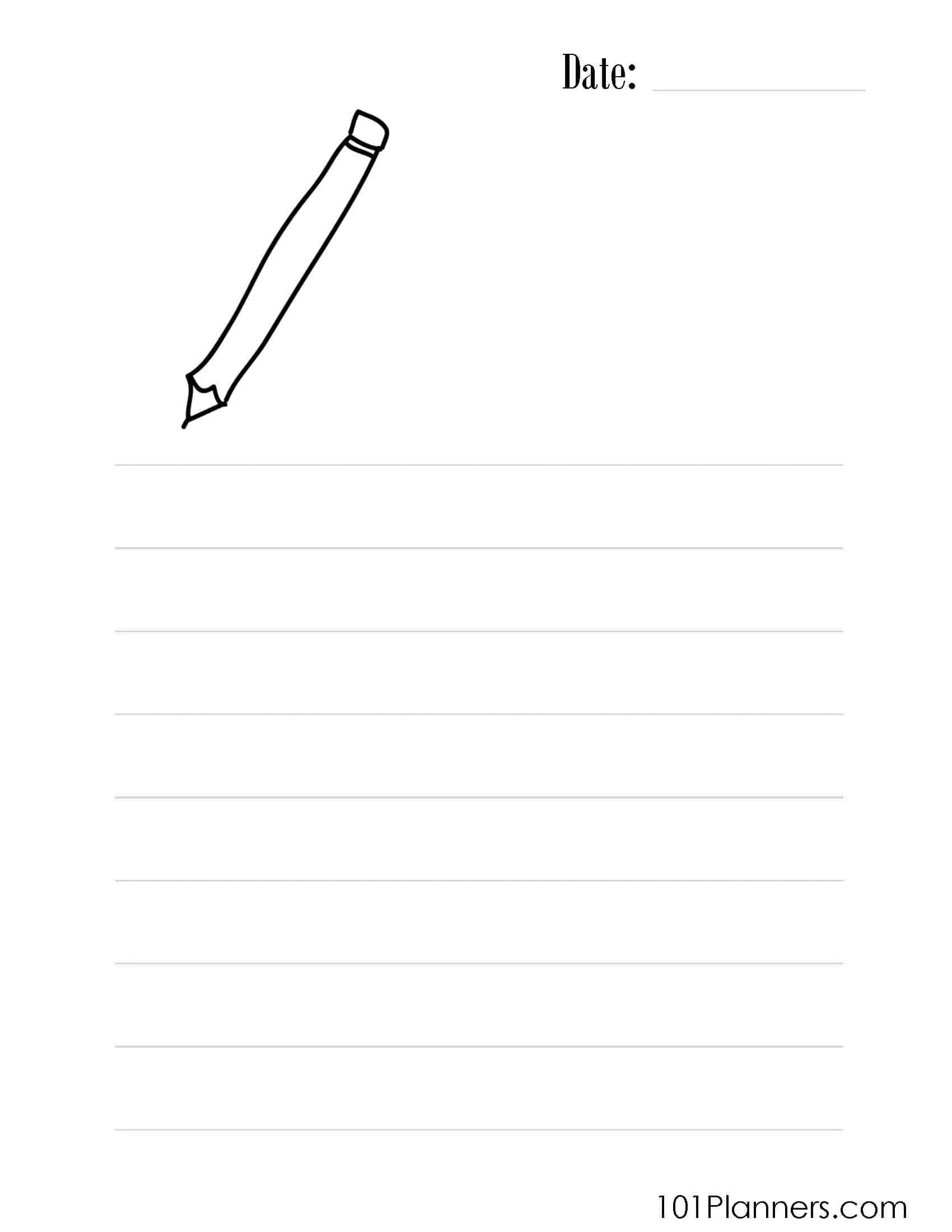printable journal pages for students