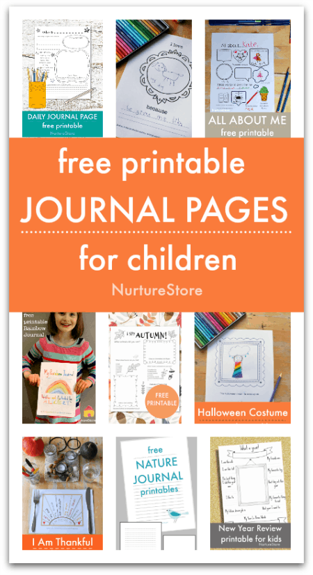 Free printable journal pages for children - NurtureStore