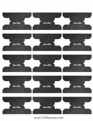 Printable Divider Tabs