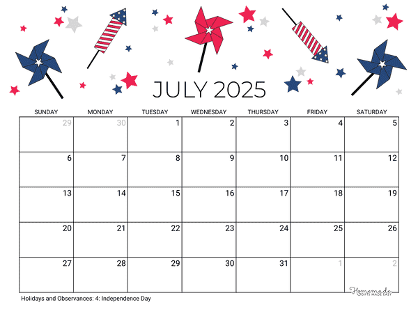 Printable July 2023 Calendar Templates - 123Calendars.com