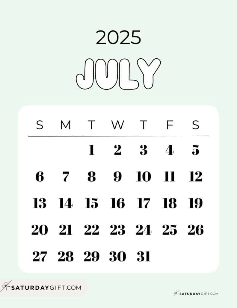July 2023 Calendar Free Printable with grid lines designed ...