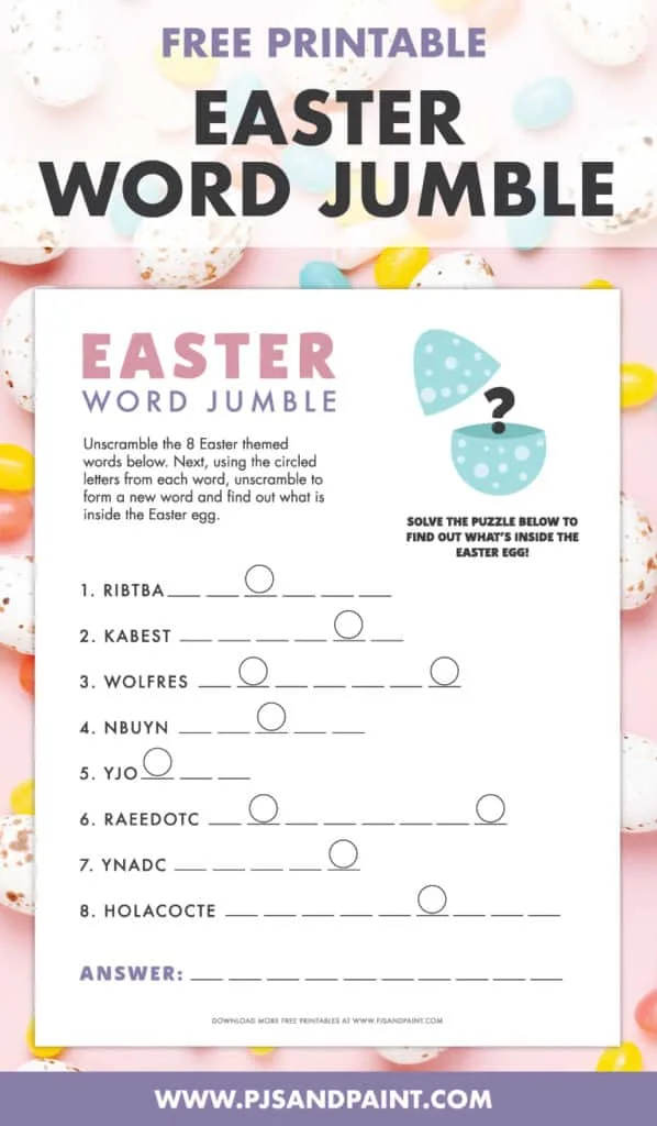 printable jumble games