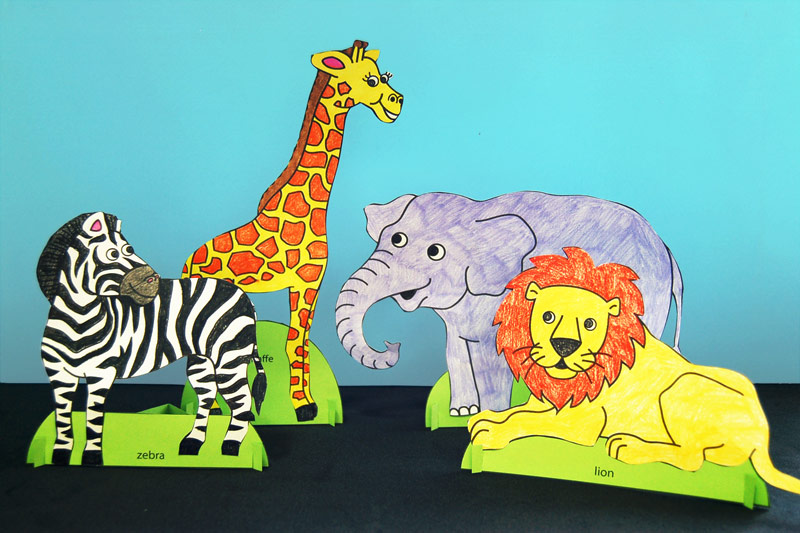 Safari or African Savanna Animals | Free Printable Templates ...