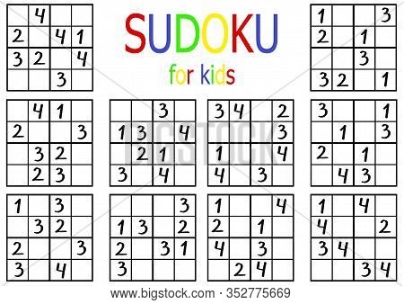 Set 10 Simple Sudoku Image &  Photo (Free Trial) | Bigstock