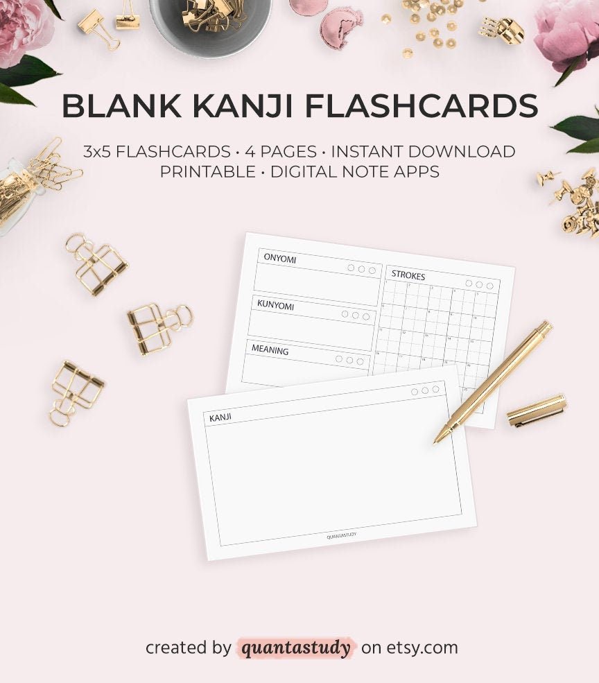 Fill-in the Blank Kanji Flashcards — Quanta Study
