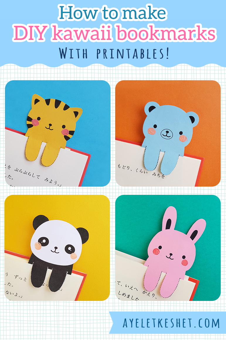 How to make DIY kawaii bookmarks - Ayelet Keshet