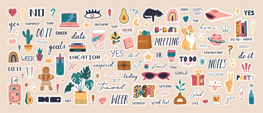 printable kawaii planner stickers