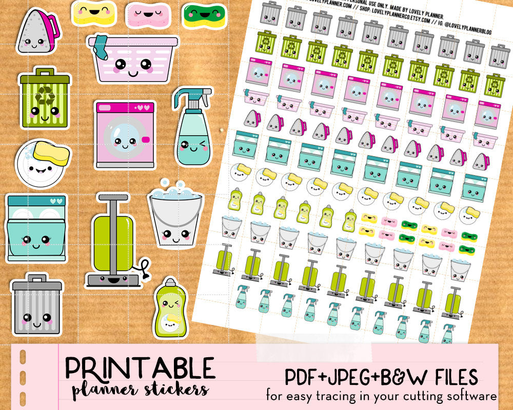 printable kawaii planner stickers