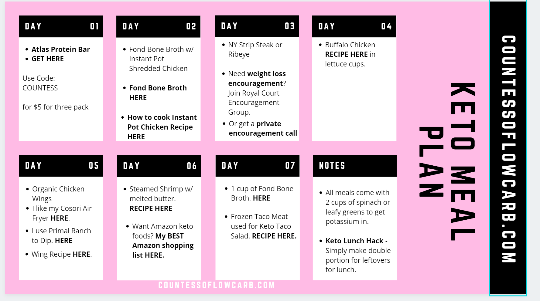 keto-diet-meals-for-the-week-countessoflowcarb-com-worksheets-library for Free Keto Meal Plans Printable Keto Diet Meals For The Week - countessoflowcarb.com - Worksheets Library for Free Keto Meal Plans Printable