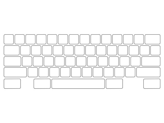 Free Printable Blank Keyboard Template Printable -