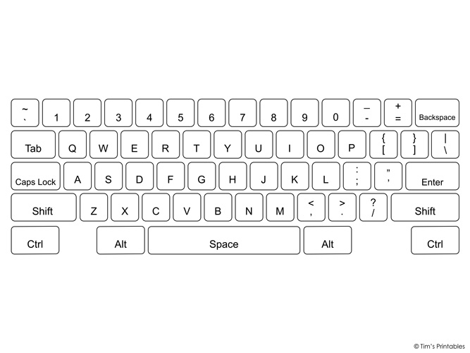 Free Printable Keyboard Diagram Download Free Printable Keyboard 
