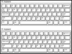 printable computer keyboard - Clip Art Library