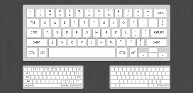 Blank Computer Keyboard Template - PAPERZIP