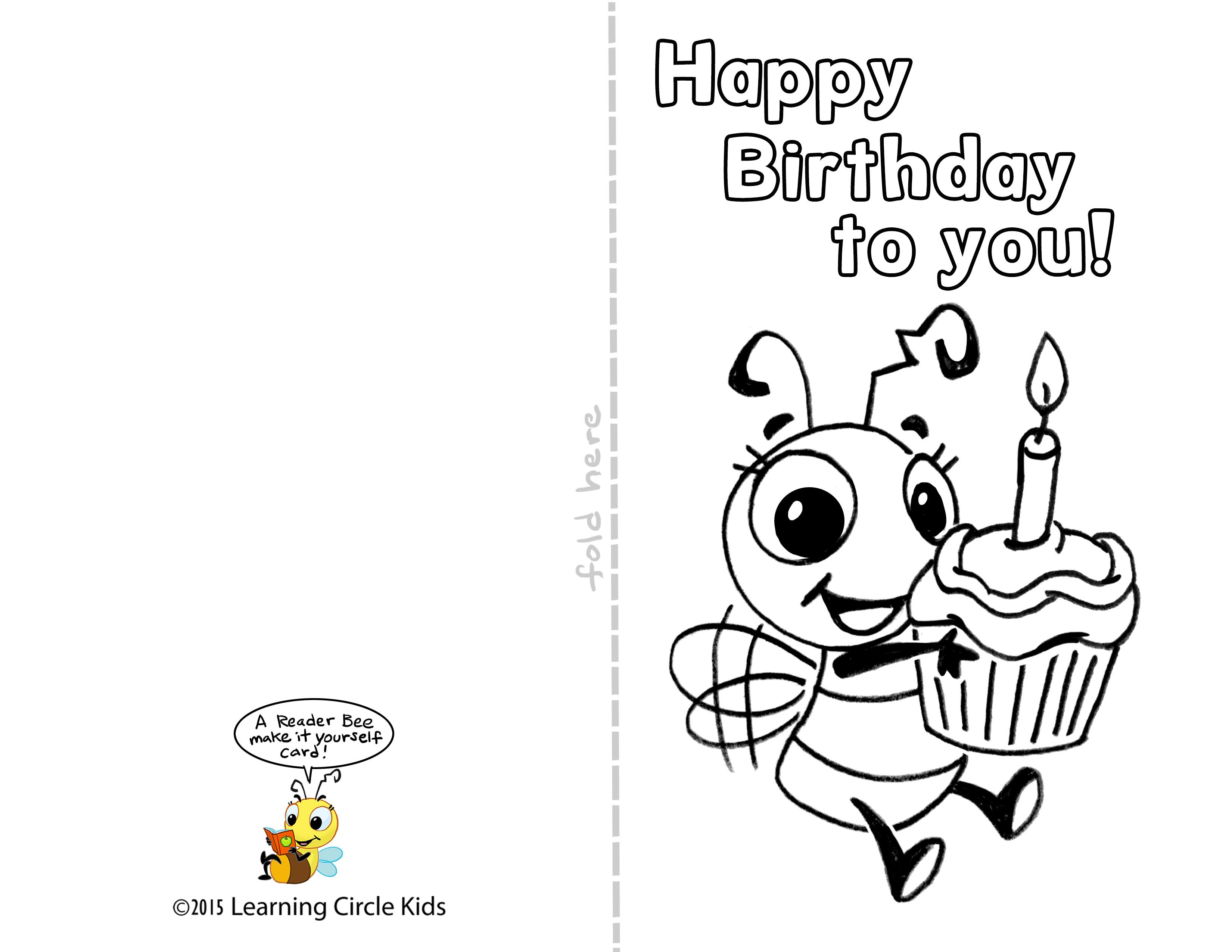 printable kids birthday cards