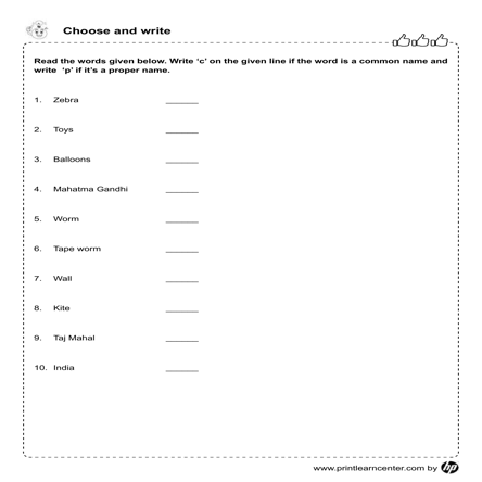 Printable Activity Worksheets For Kids | HP PLC