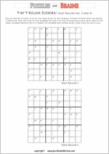 Free and printable Math Killer Sudoku, puzzles for young and old ...