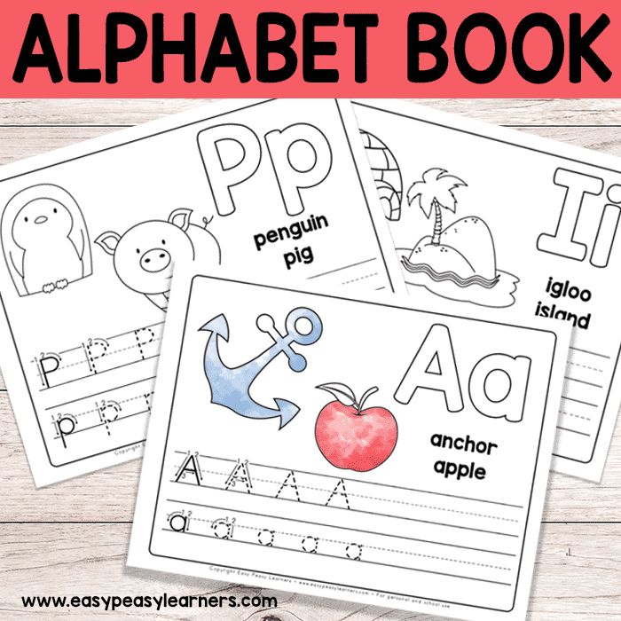 printable kindergarten alphabet books