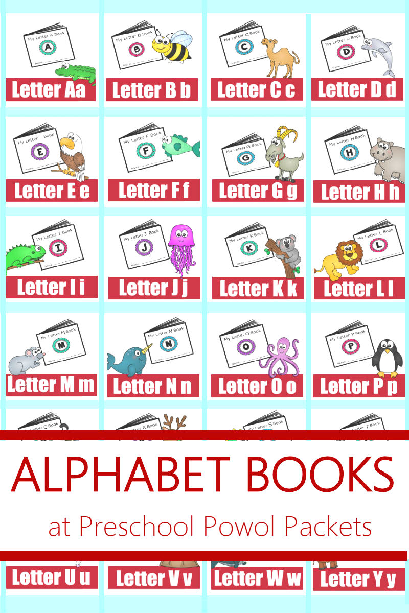 printable kindergarten alphabet books