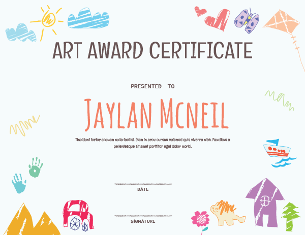 printable kindergarten awards