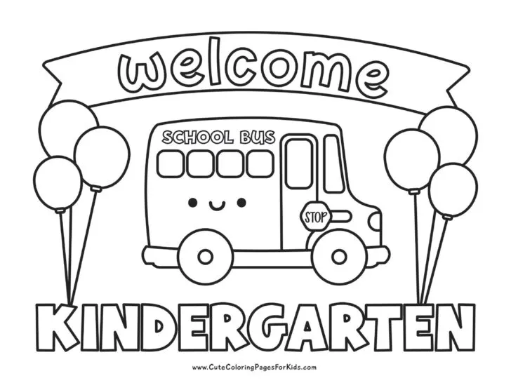 printable kindergarten coloring pages
