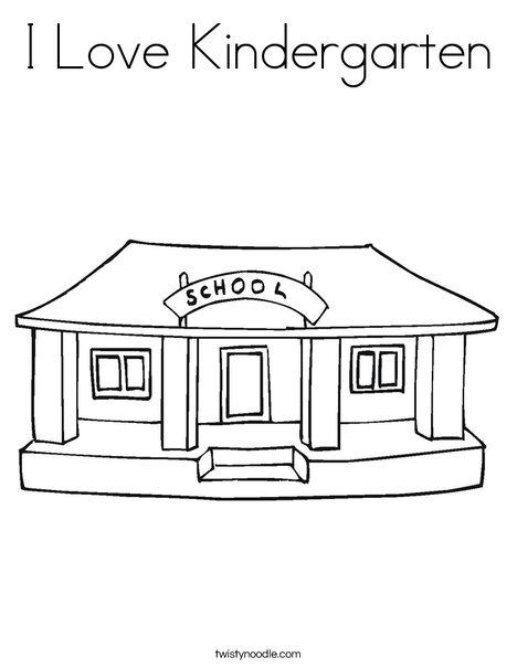 printable kindergarten coloring worksheet