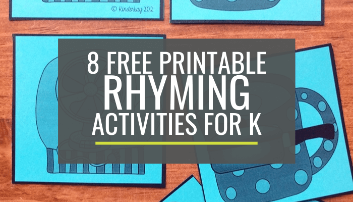8 Free Rhyming Activities for Kindergarten - KindergartenWorks