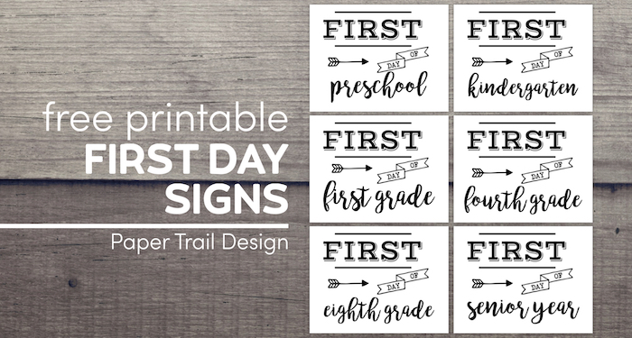 printable kindergarten signs