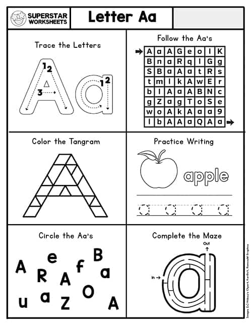 Kindergarten Worksheets -Worksheets Library