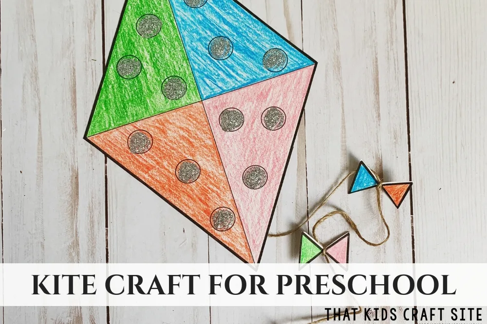 Kite Craft for Preschool {Free Printable Template} - That Kids ...