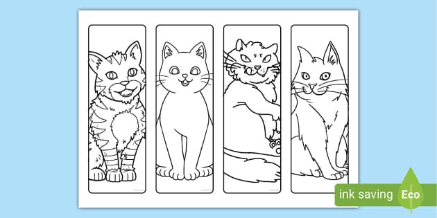 printable kitten bookmarks