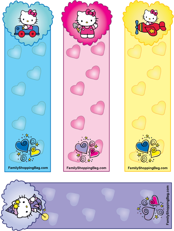 Hello Kitty Bookmarks