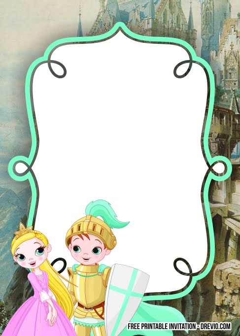 7+ FREE Princess And Knight Invitation Template - Download ...