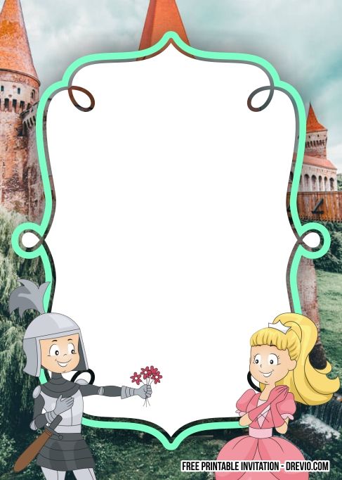 7+ FREE Princess and Knight Invitation Template