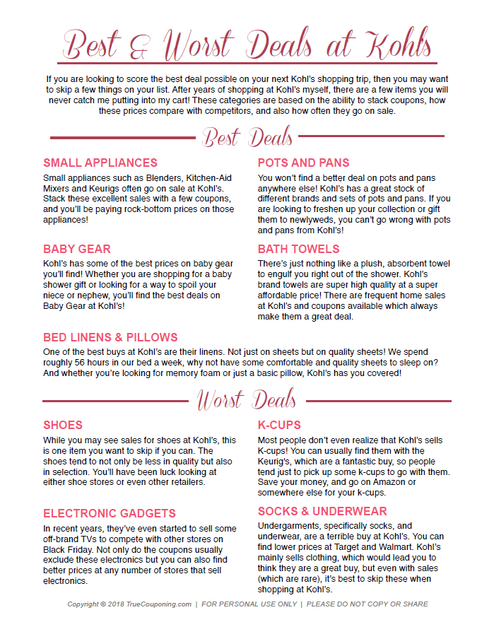 Over 20 Ways On How To Save At Kohls Right Now