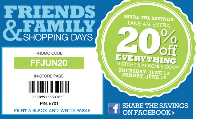 printable kohls coupons april 2017