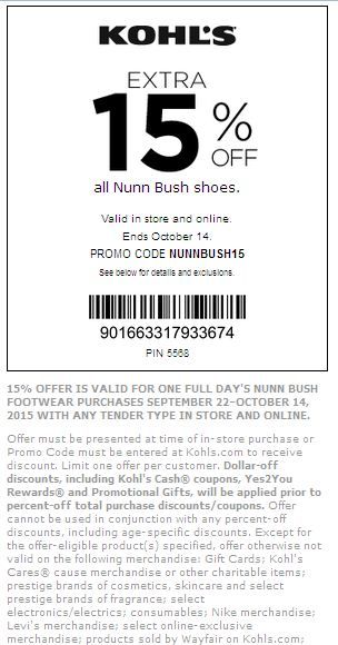 kohls nike discount code