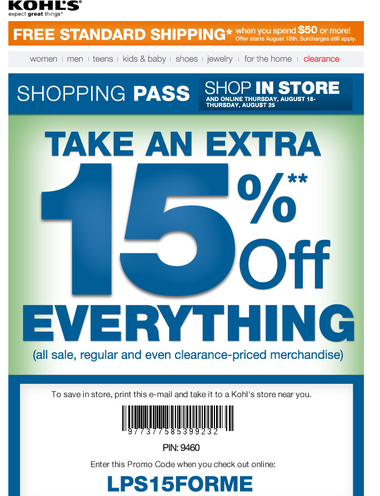 printable kohls coupons for may 2017