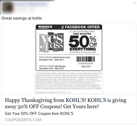 printable kohls coupons november 2017