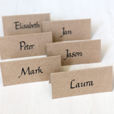 printable kraft paper place cards
