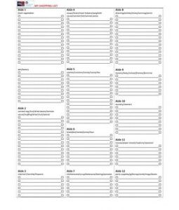 printable kroger shopping list