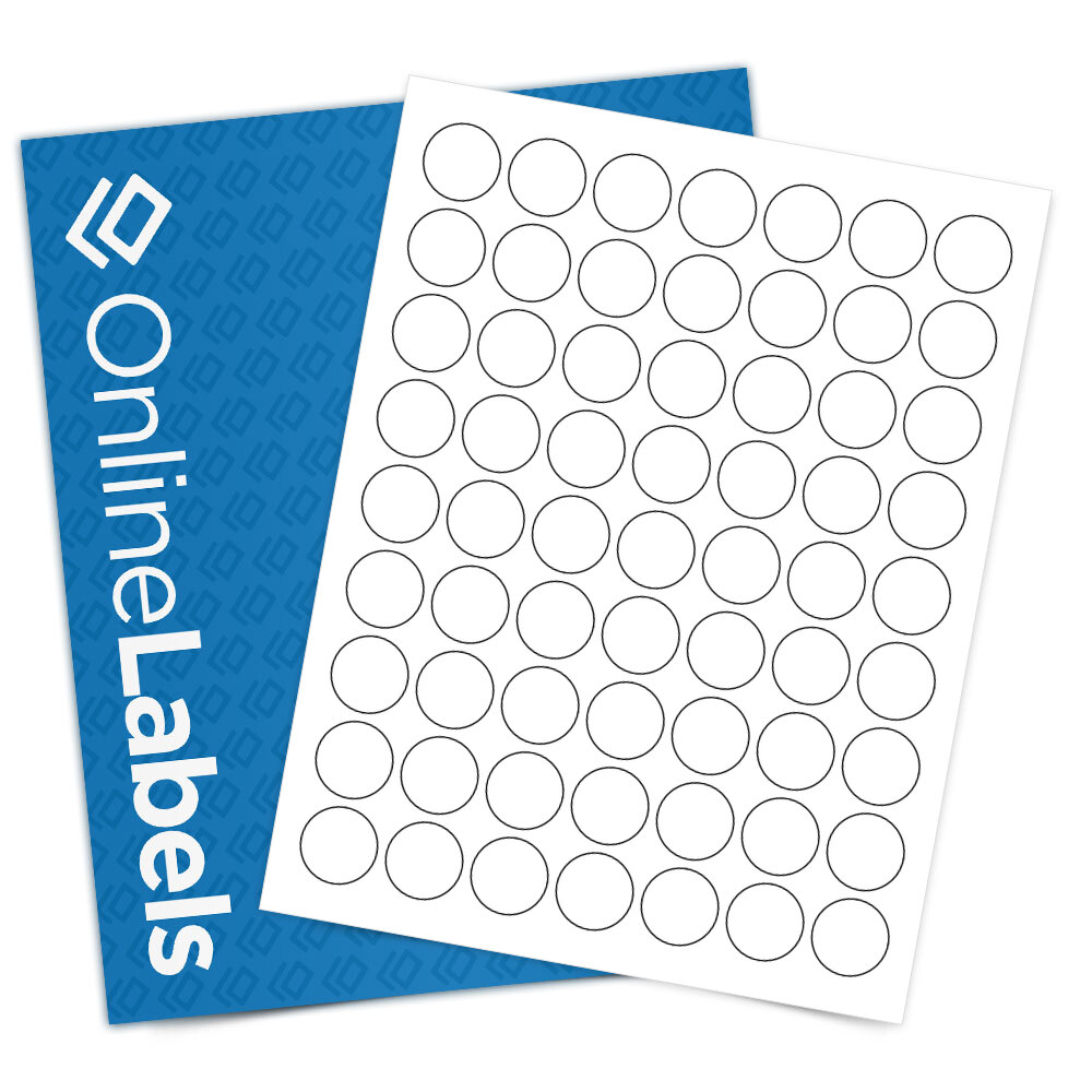 Koala Waterproof Matte White Printable Circle Labels for Inkjet ...
