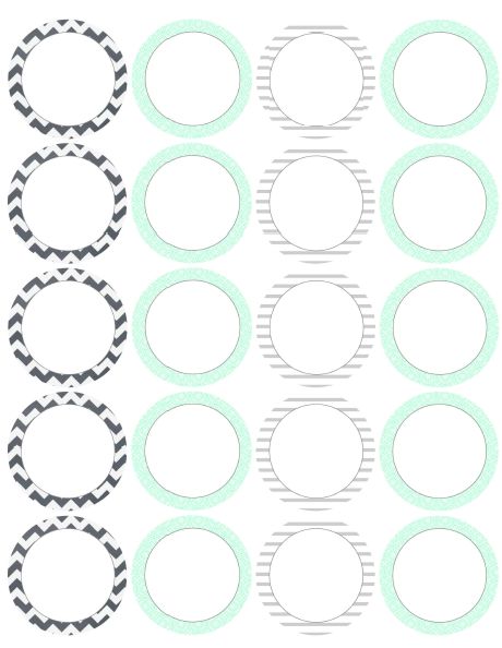 Mr-Label - Printable Natural Kraft Brown Circle Label -US Letter Sheet -  Round Dot Sticker - for Mason Jar Lid | Crafts | Candles | Candy | Party ...