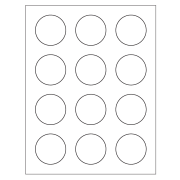 20 Sheets 3.8 cm Round Labels Stickers, White Circle Labels Printable with  Inkjet Writeable Blank Labels Self-Adhesive Labels for Printers, Product ...