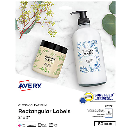 printable labels clear