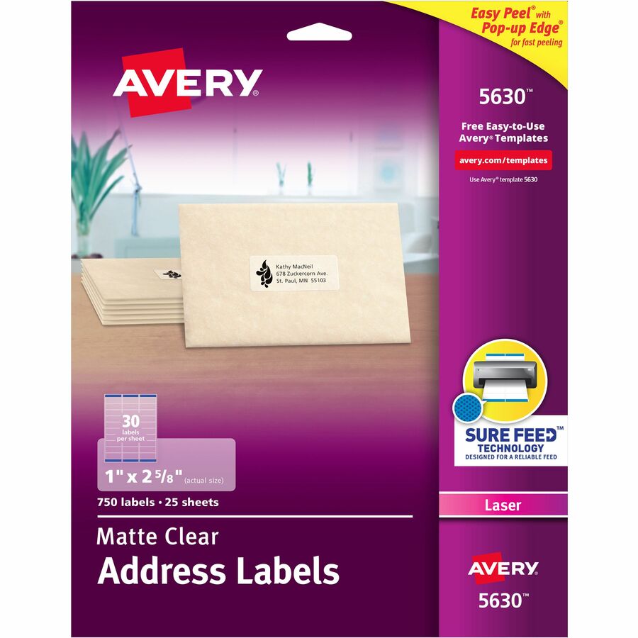 DIY Packing Tape Clear French Labels + free printable