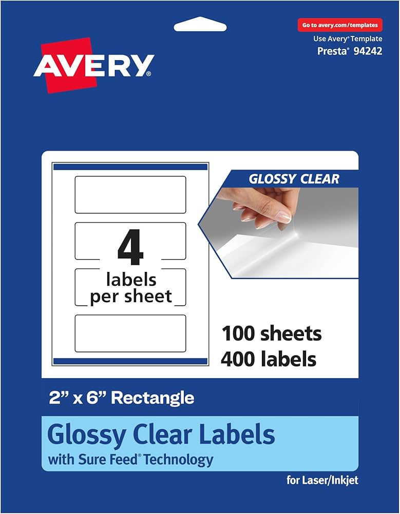 Custom Clear Labels &  Stickers | Avery