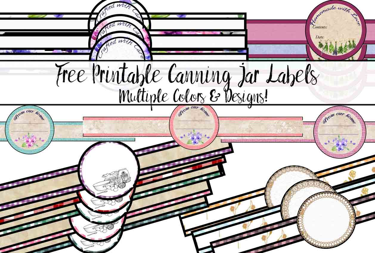 Free Printable Canning Jar Labels: Tons of Designs &  Colors