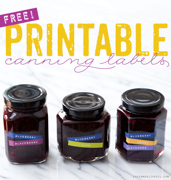 Mix N Match Free Printable Canning Labels | Love and Olive Oil