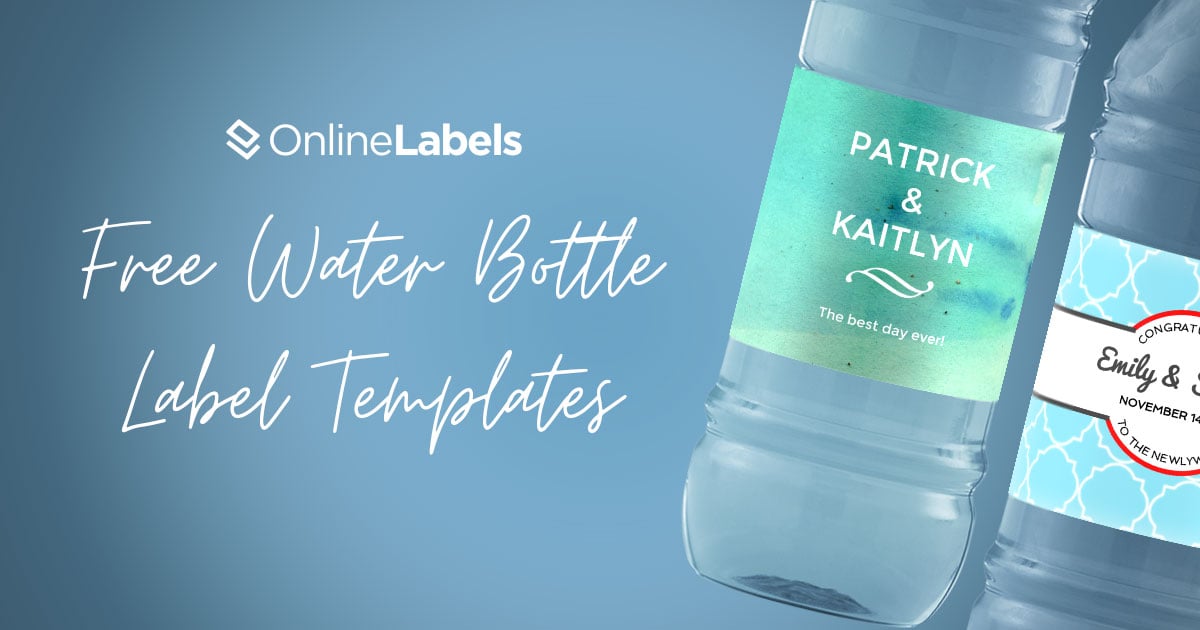 printable labels for water bottles free